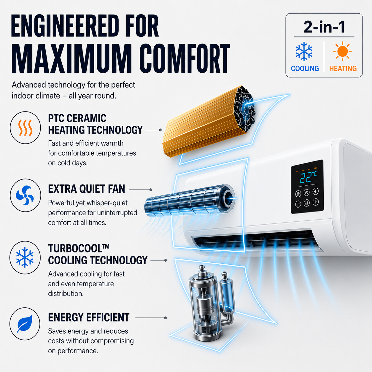 ArcticWave® Portable AC Split